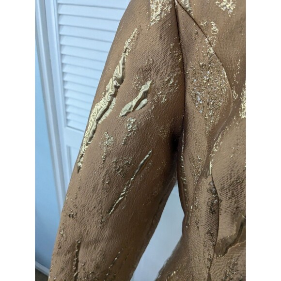 Susanna Women's sz 16 Elegant Duster Jacket Gold Swarovski Crystal Clasp New Tag - Picture 6 of 16